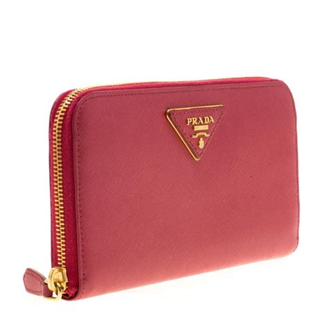 prada card wallet pink|prada pink saffiano wallet.